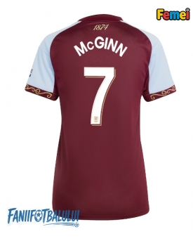 Aston Villa John McGinn #7 Tricou Fotbal Replică 2025-26 Femei Acasa
